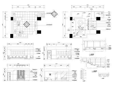 KTV包房室内 施工图