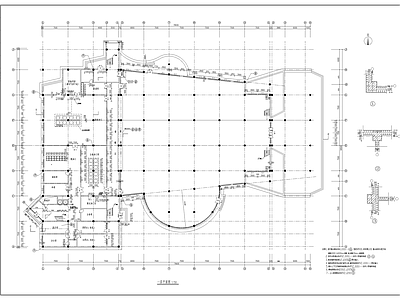 大型食堂建筑 施工图