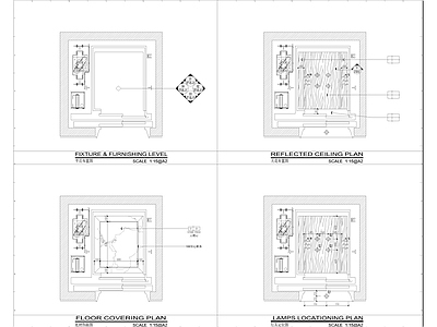 顶级别墅电梯轿厢节点大样图 施工图