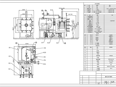 真空冷冻干燥机装配图节点详图