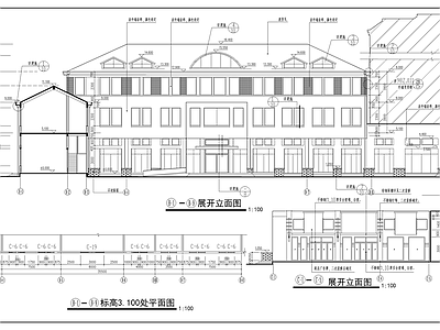 武汉长江边豪华会所建筑 施工图 娱乐会所