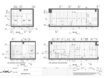 现代公寓室内装饰 施工图