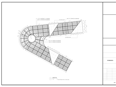 异形廊架详图 施工图