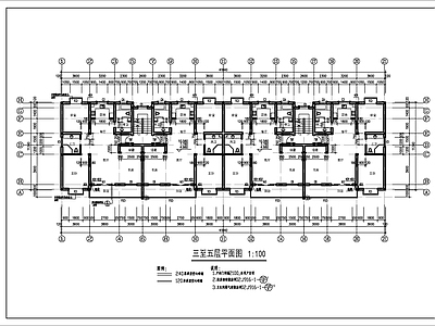 多层双拼住宅建筑 施工图