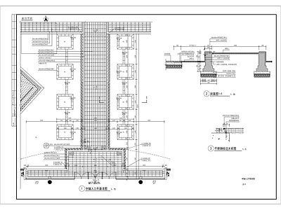 景观中轴入口平面详图 施工图