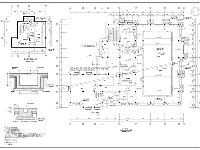 国际花园三层商业会所施工图 娱乐会所