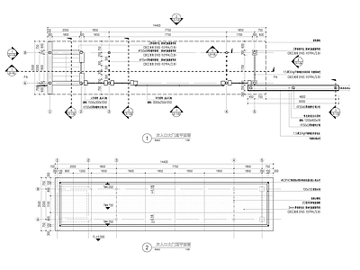 精品小区现代入口大门详图 施工图