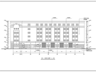 药品厂房建筑 施工图 工业建筑