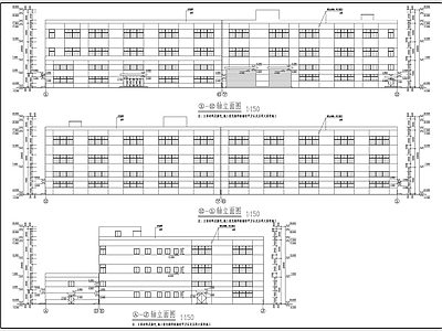 园区研发厂房建筑 施工图 工业建筑