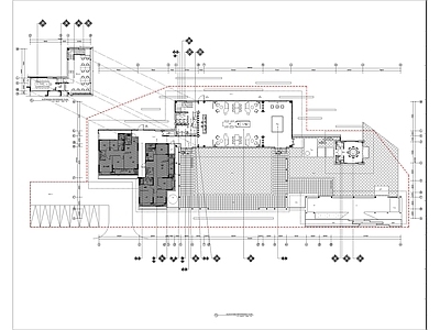 500M²建投售楼处 水电图 施工图