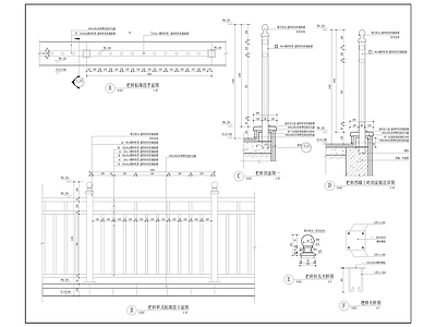 栏杆节点详图