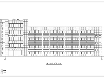 厂区办公楼建筑 施工图