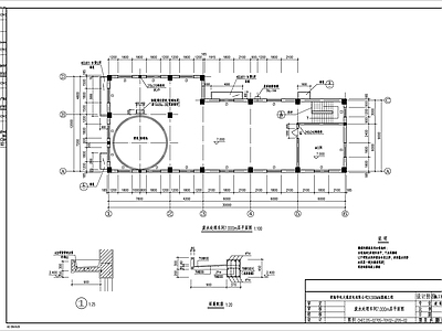 废水处理车间建筑 施工图 工业建筑