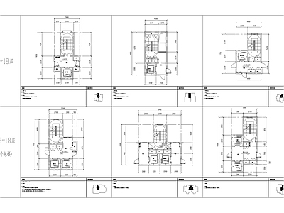 楼梯间核心筒节点详图 施工图 建筑通用节点