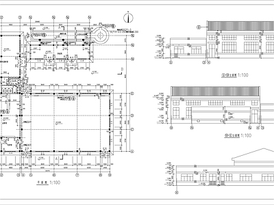 锅炉房建筑 施工图 工业建筑