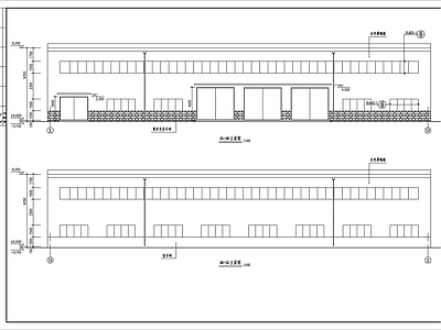 工程车辆检修厂房 施工图 工业建筑