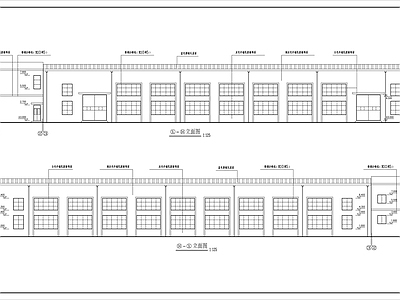 某钢结构车间建筑 施工图 工业建筑