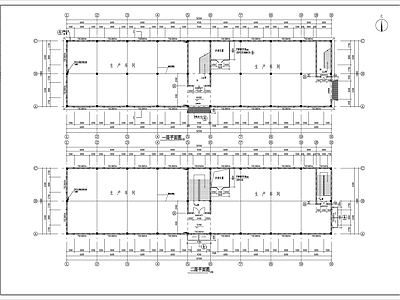 某塑料厂房建筑 施工图 工业建筑