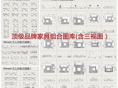 顶级品牌沙发组合 图库