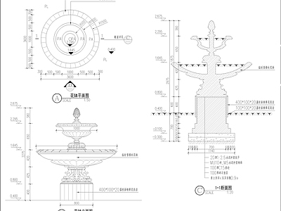 街头口袋公园景观 施工图