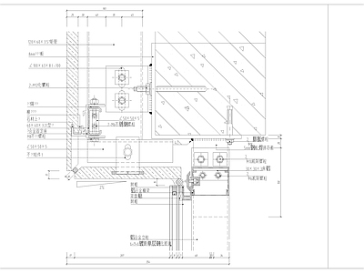 玻璃幕墙节点详图 施工图 节点