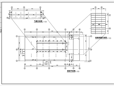 园区实验室车间建筑 施工图 工业建筑