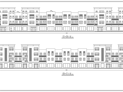 四层厂房建筑 施工图 工业建筑