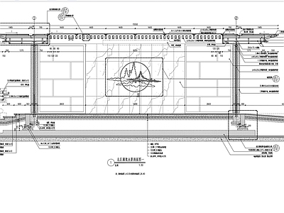 水景和廊架节点大样 施工图