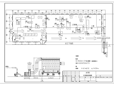 木门厂配电平面布置图 建筑电气