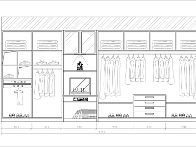 7款衣柜节点 施工图 柜类