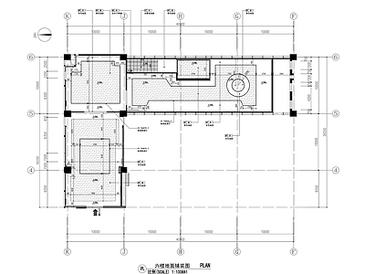 800㎡现代展厅室内 施工图