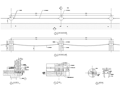 防腐木护栏详图 施工图
