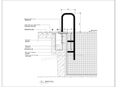 泳池排水沟做法大样 施工图