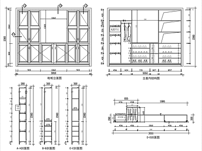 30款鞋柜节点 施工图 柜类