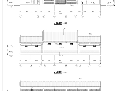 中式四合院建筑 施工图