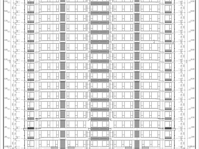 18层高层住宅楼建筑 施工图