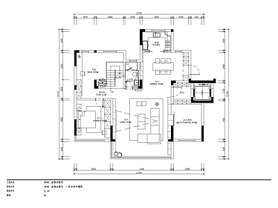 复式公寓室内 施工图