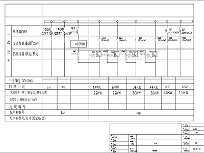 沼气发电站风机配电图 建筑电气