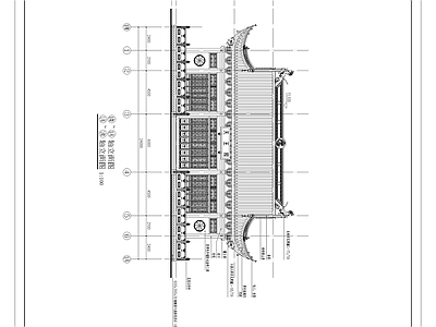 天王殿建筑 施工图