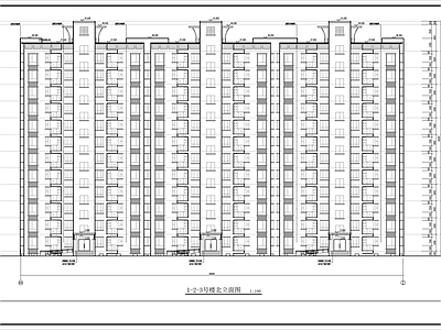 小高层住宅楼建筑 施工图