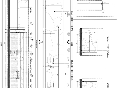 前台接待台节点大样图 施工图