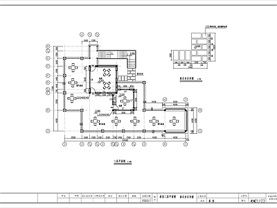 仿古风格茶室建筑 施工图