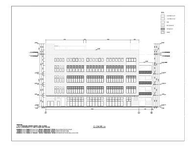 轻工业技师学院食堂建筑 施工图