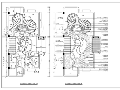 屋顶花园景观 施工图