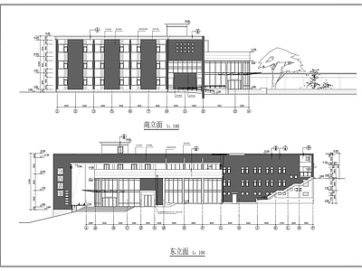 三层温泉会所建筑 施工图 娱乐会所