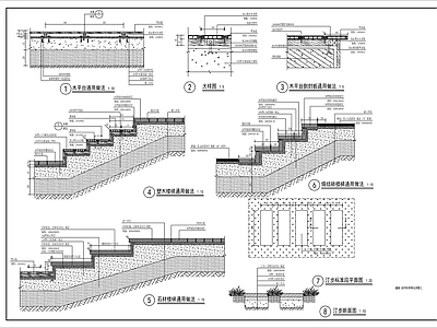 道路台阶标准做法详图 施工图