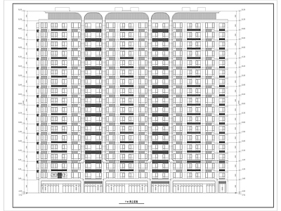 18层高层住宅楼建筑 施工图