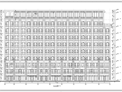 现代简约风格办公楼建筑 施工图