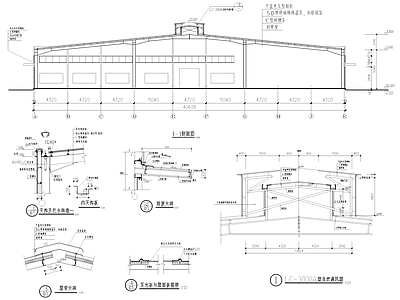 食品仓库仓储厂房工业建筑 施工图