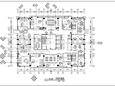 办公空间室内 施工图